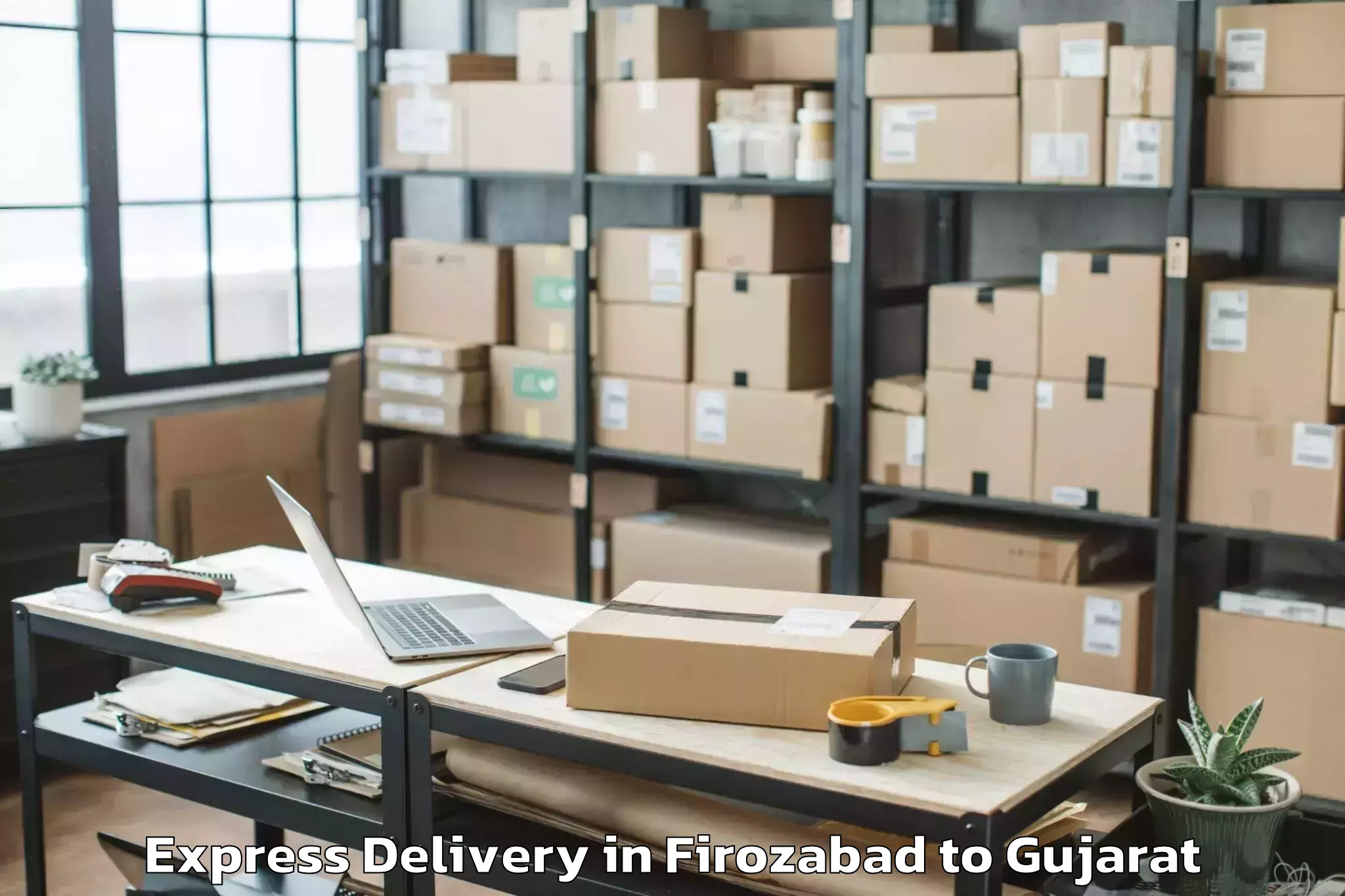 Expert Firozabad to Keshod Express Delivery